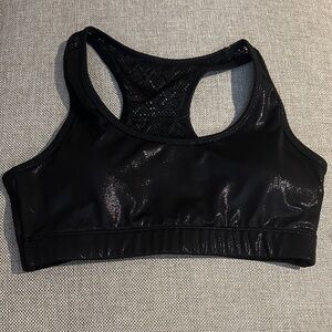 Zyia Black Gloss Bomber Bra